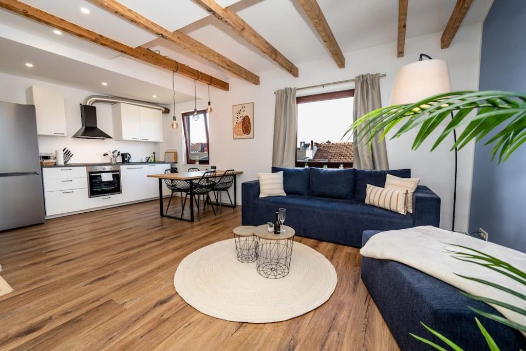 Moderne Maisonette Wohnung Im Fluesseviertel 不莱梅 外观 照片